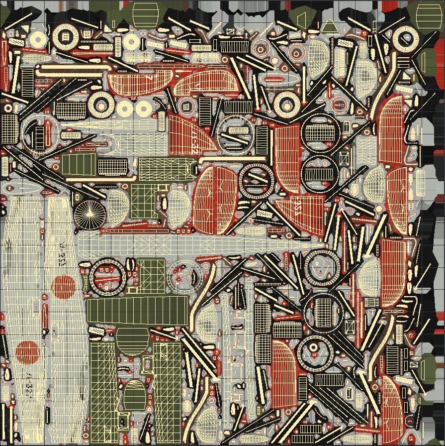 B4Y ha-327 - Rigged Low-poly 3D model_19