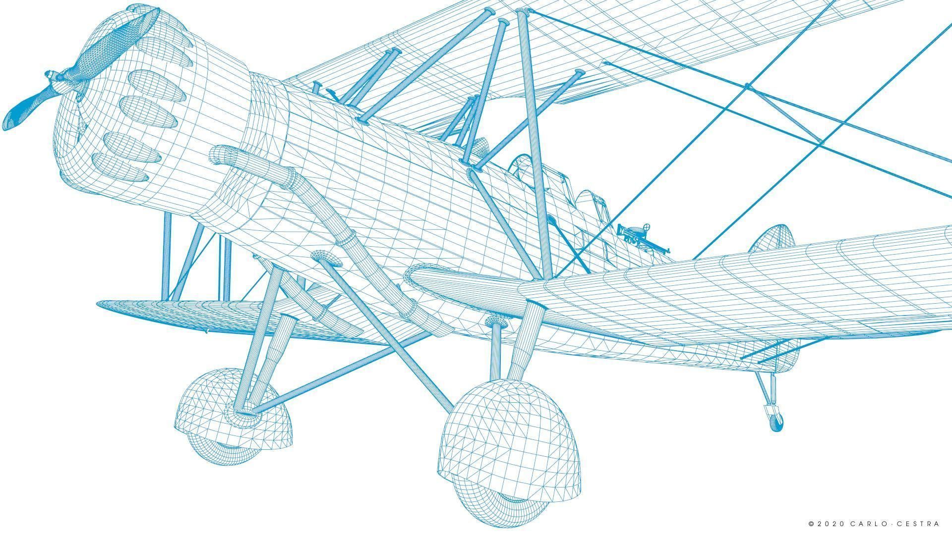 B4Y ha-327 - Rigged Low-poly 3D model_46