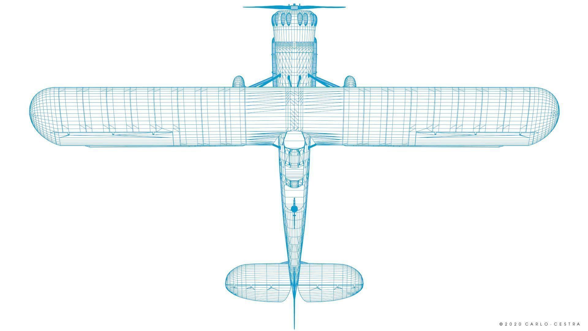 B4Y ha-327 - Rigged Low-poly 3D model_53