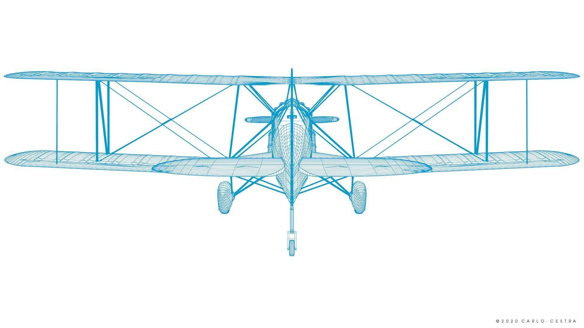 B4Y ha-327 - Rigged Low-poly 3D model_49