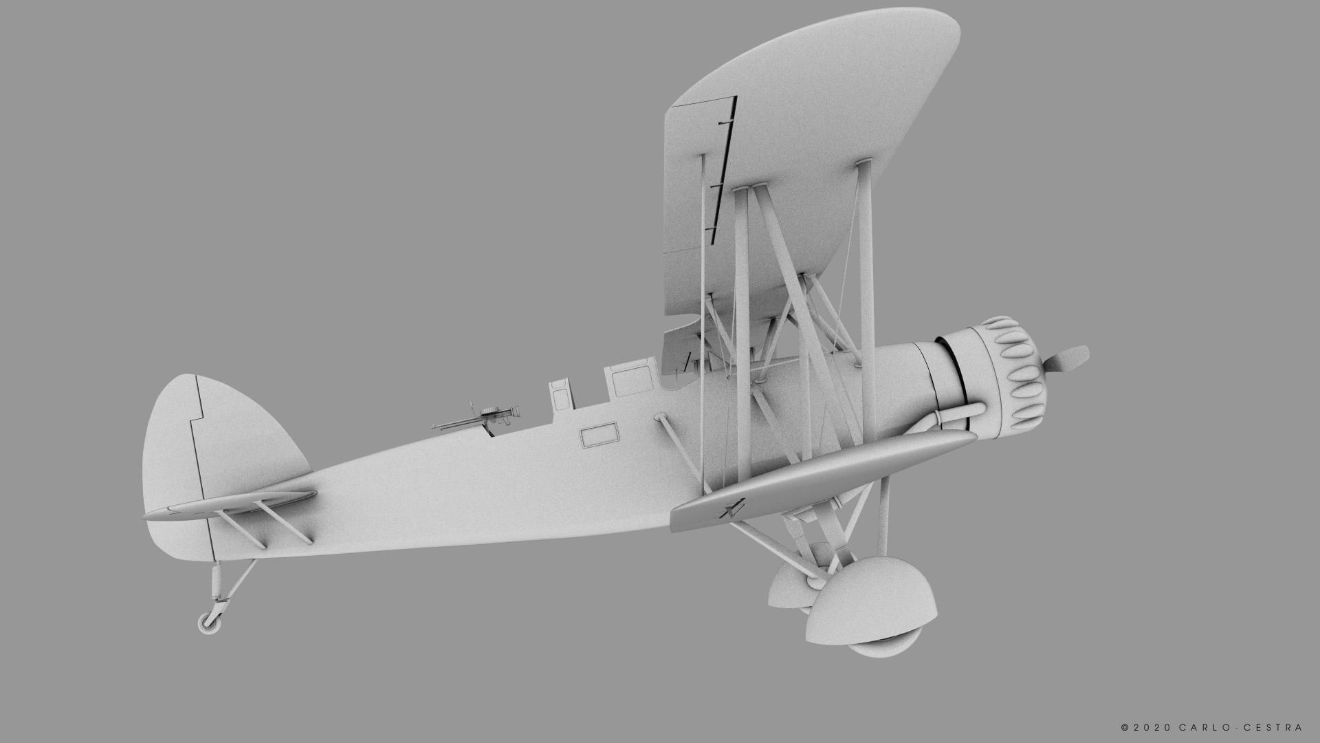 B4Y ha-327 - Rigged Low-poly 3D model_35
