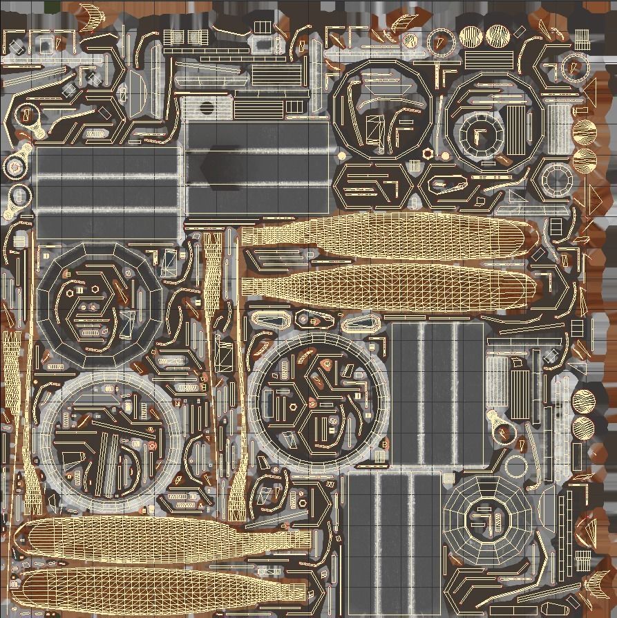 B4Y ha-327 - Rigged Low-poly 3D model_21