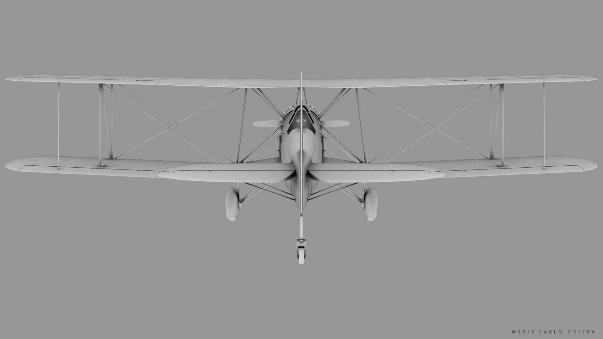 B4Y ha-327 - Rigged Low-poly 3D model_32