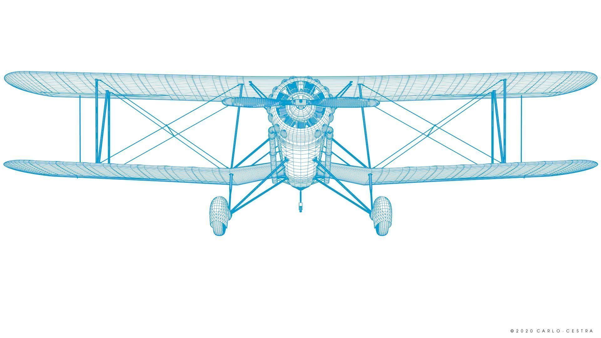 B4Y ha-327 - Rigged Low-poly 3D model_50