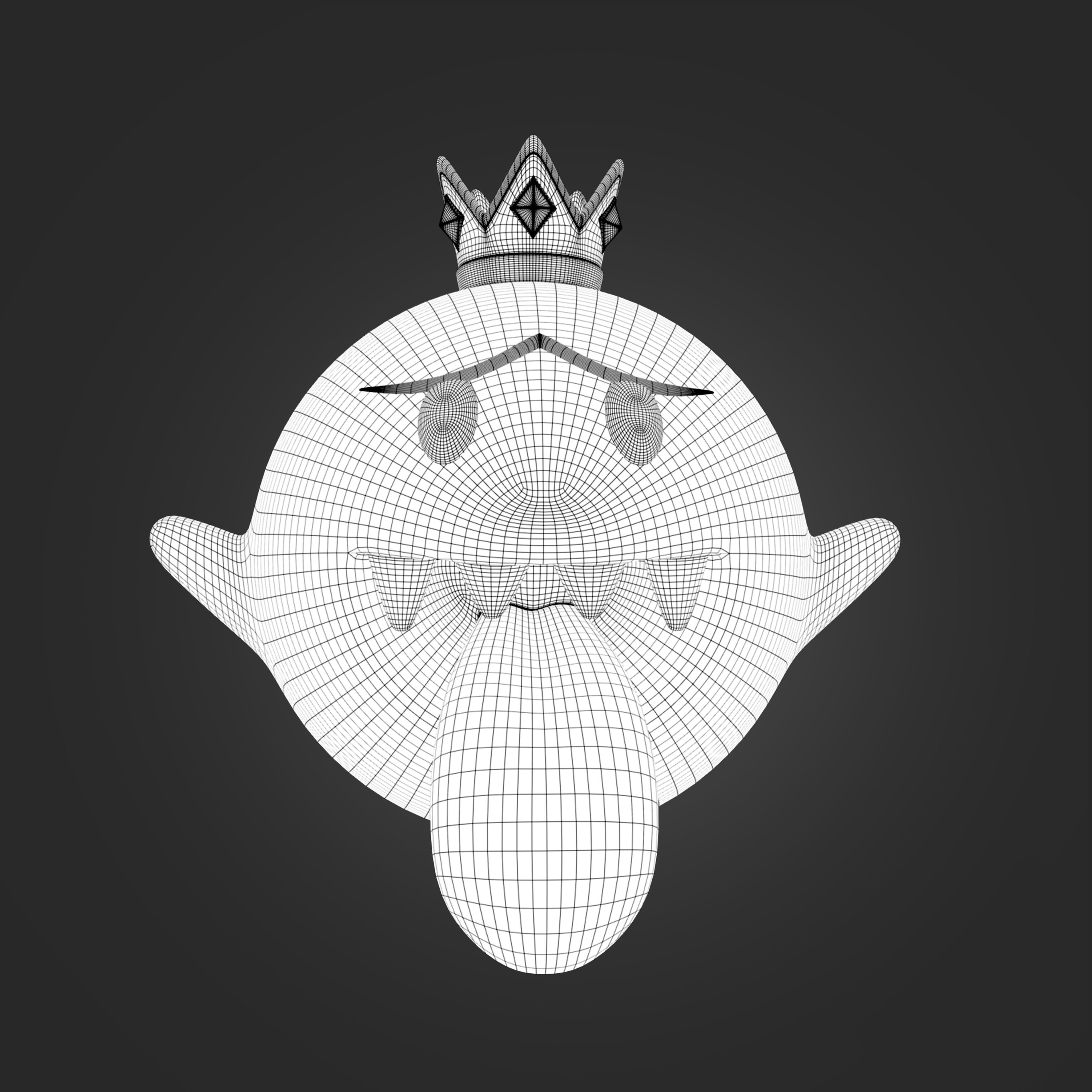 King Boo from Mario 3D print model_5