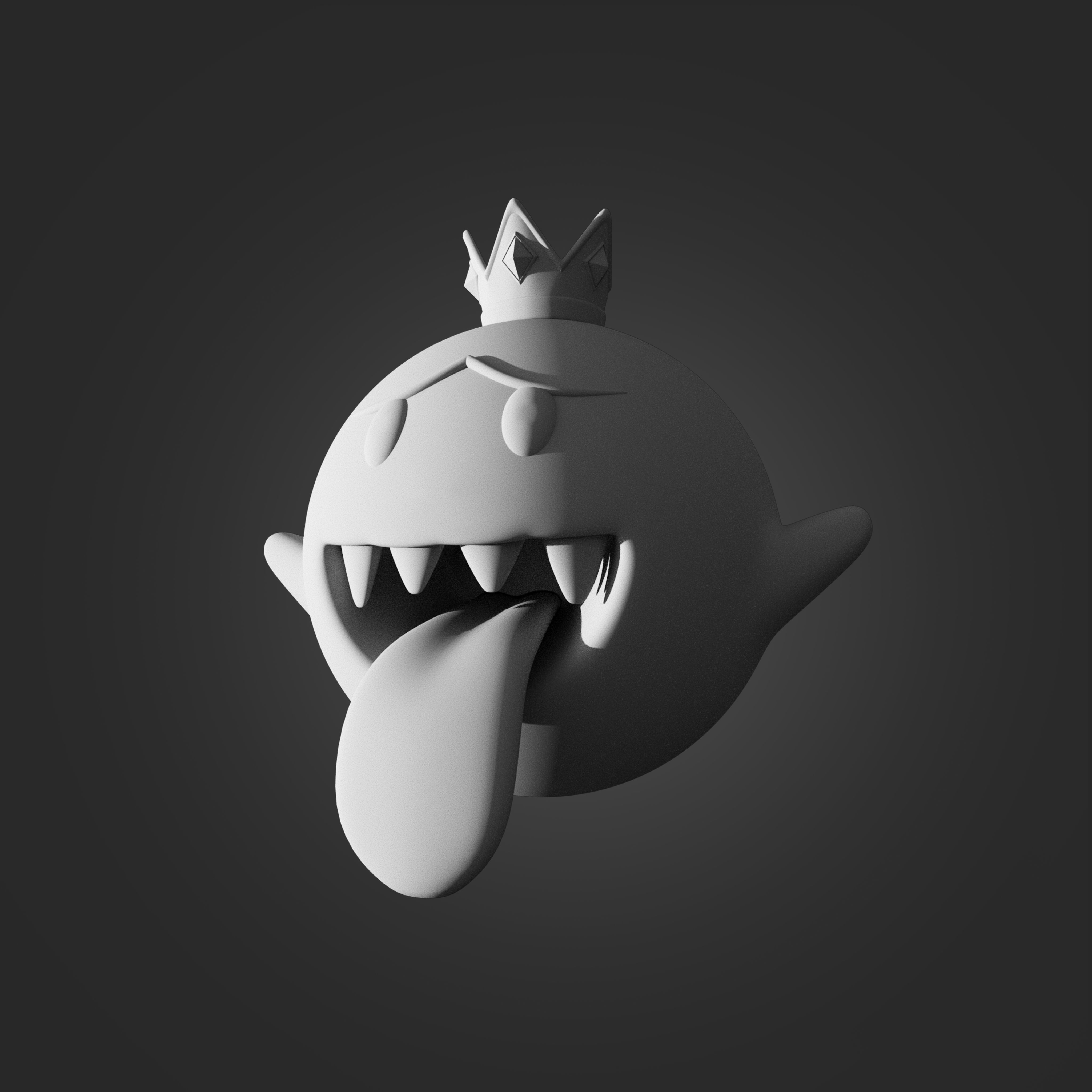 King Boo from Mario 3D print model_1
