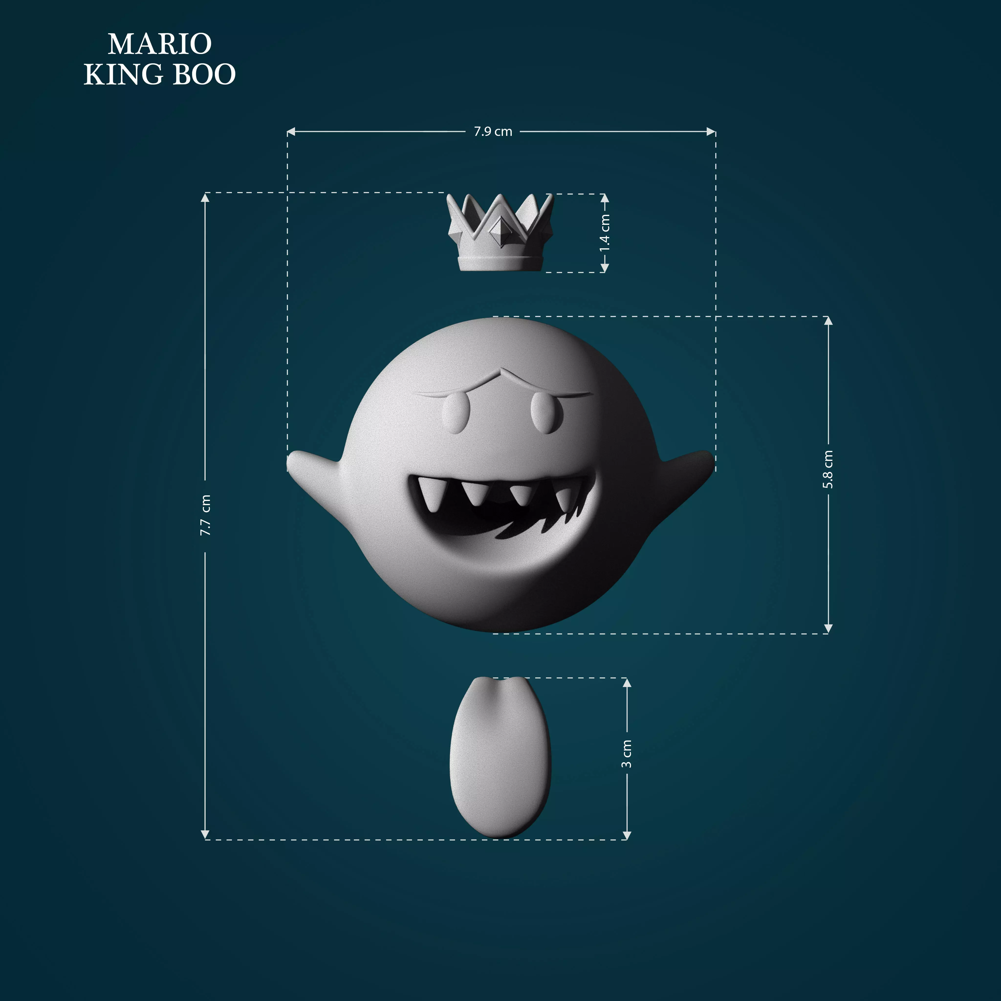 King Boo from Mario 3D print model_0