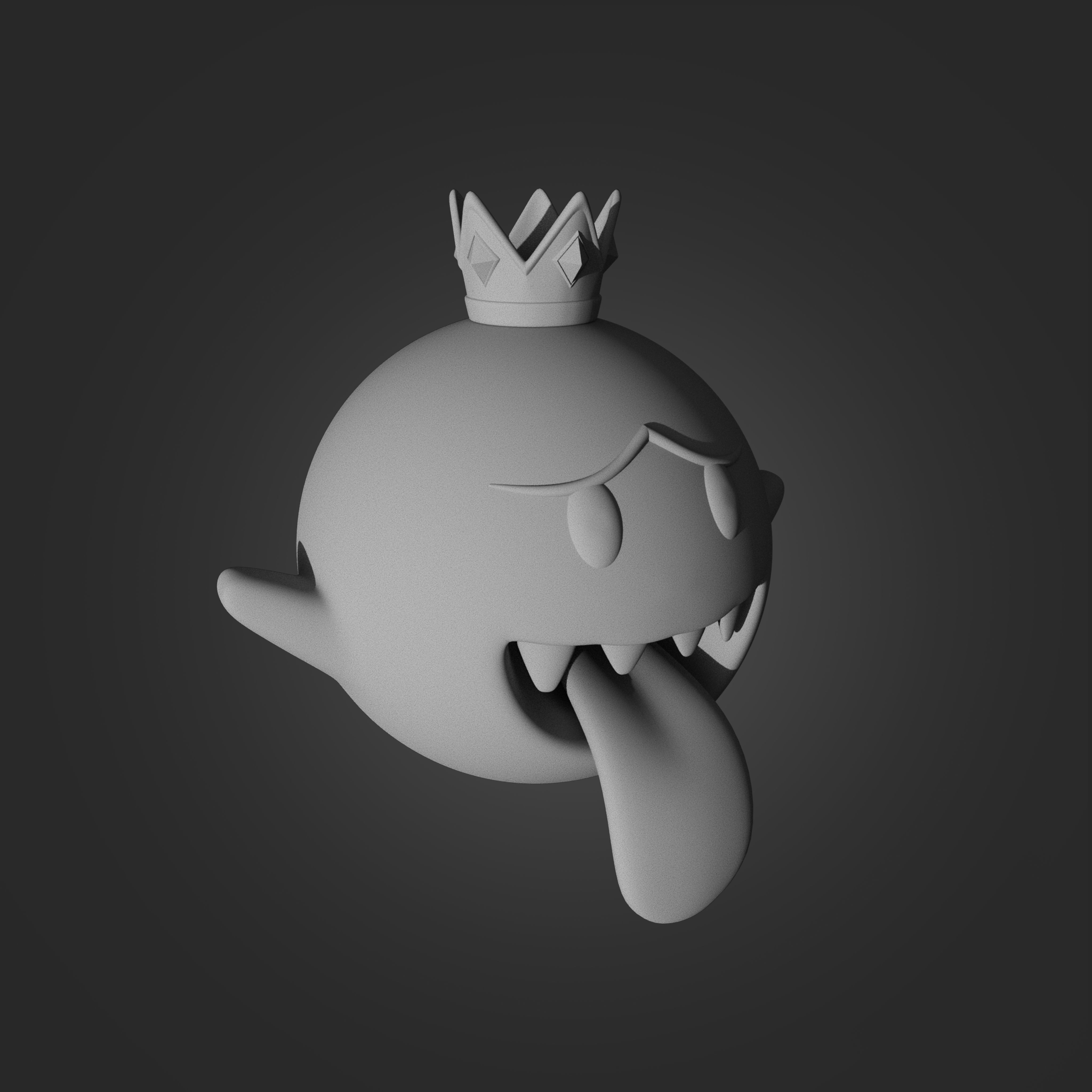 King Boo from Mario 3D print model_2