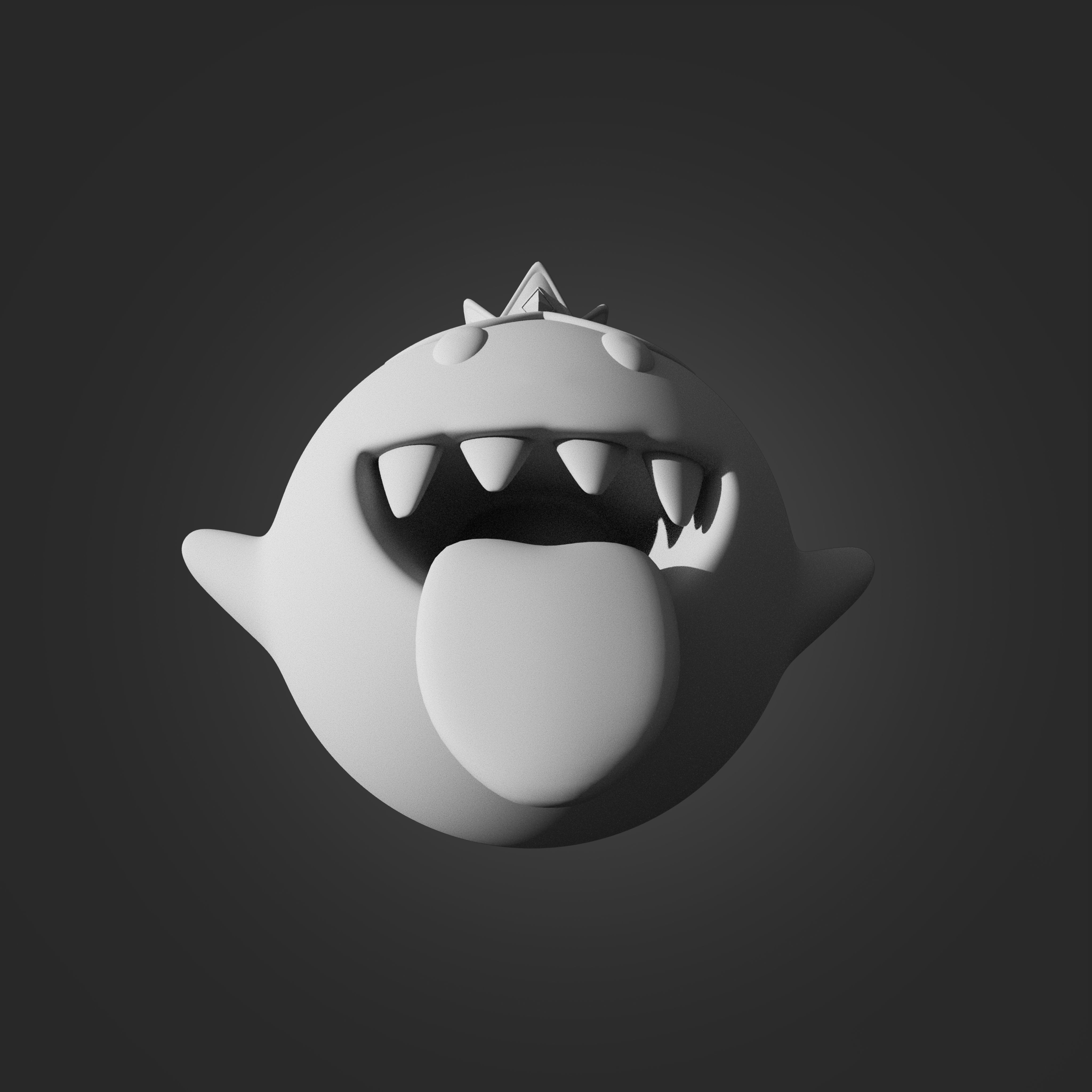 King Boo from Mario 3D print model_3