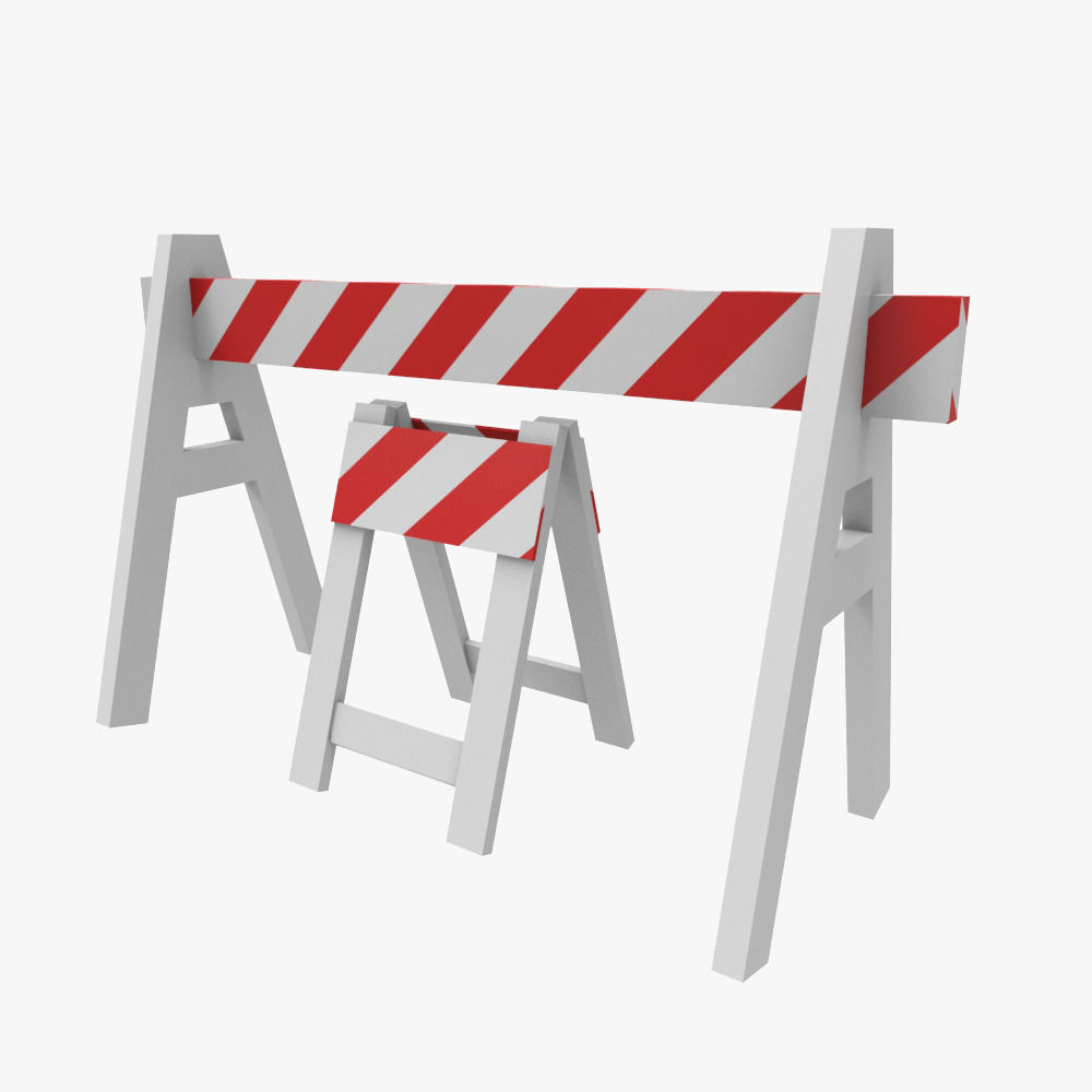 Construction Building Site Collection Low-poly 3D model_18