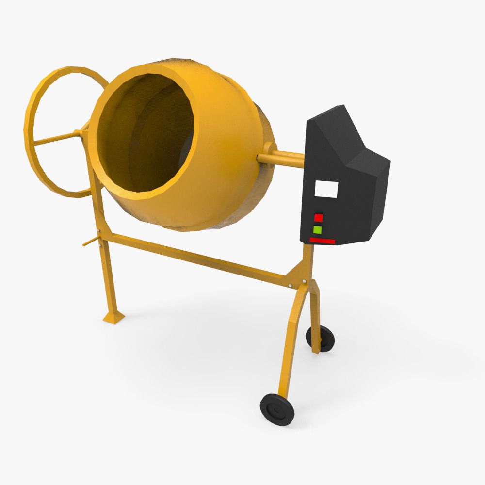 Construction Building Site Collection Low-poly 3D model_9