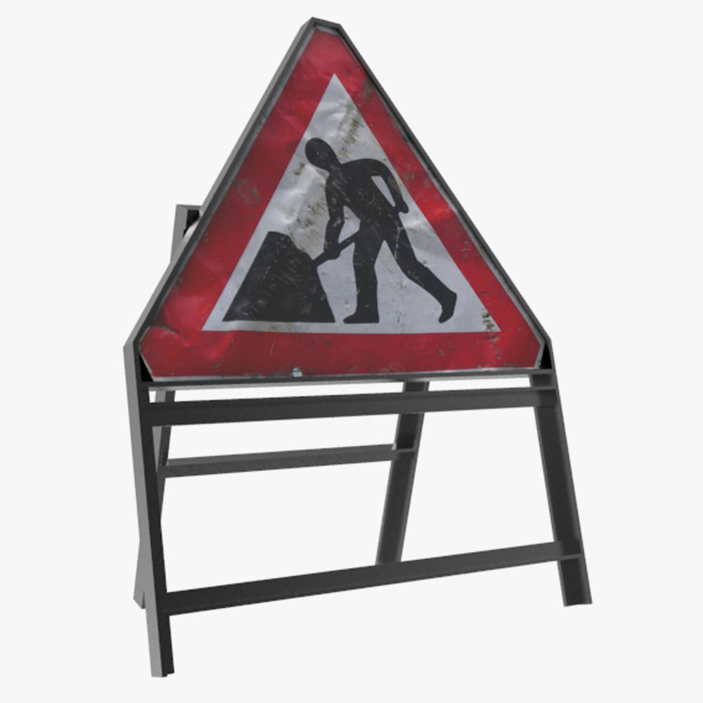 Construction Building Site Collection Low-poly 3D model_16