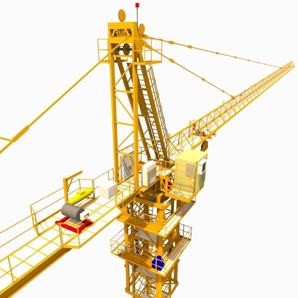 Construction Building Site Collection Low-poly 3D model_13