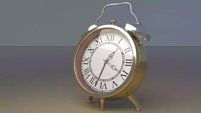 Clock alarm with roman numerals