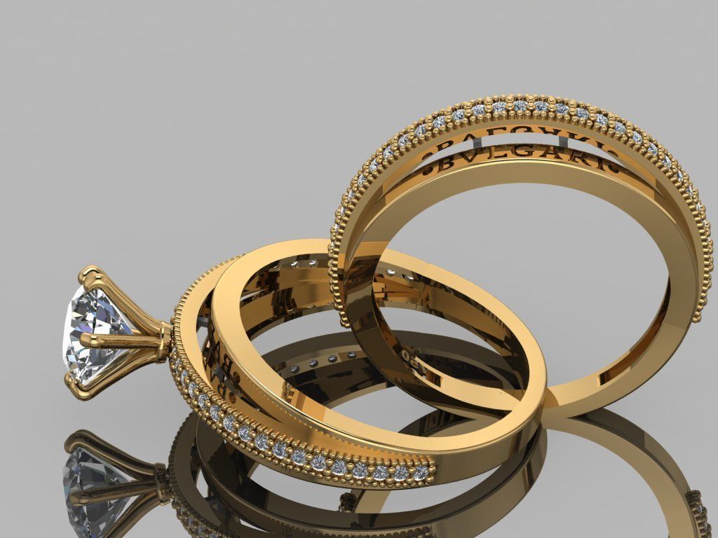 GC GOLD Y275- Diamond gold Ring 3D print model_6