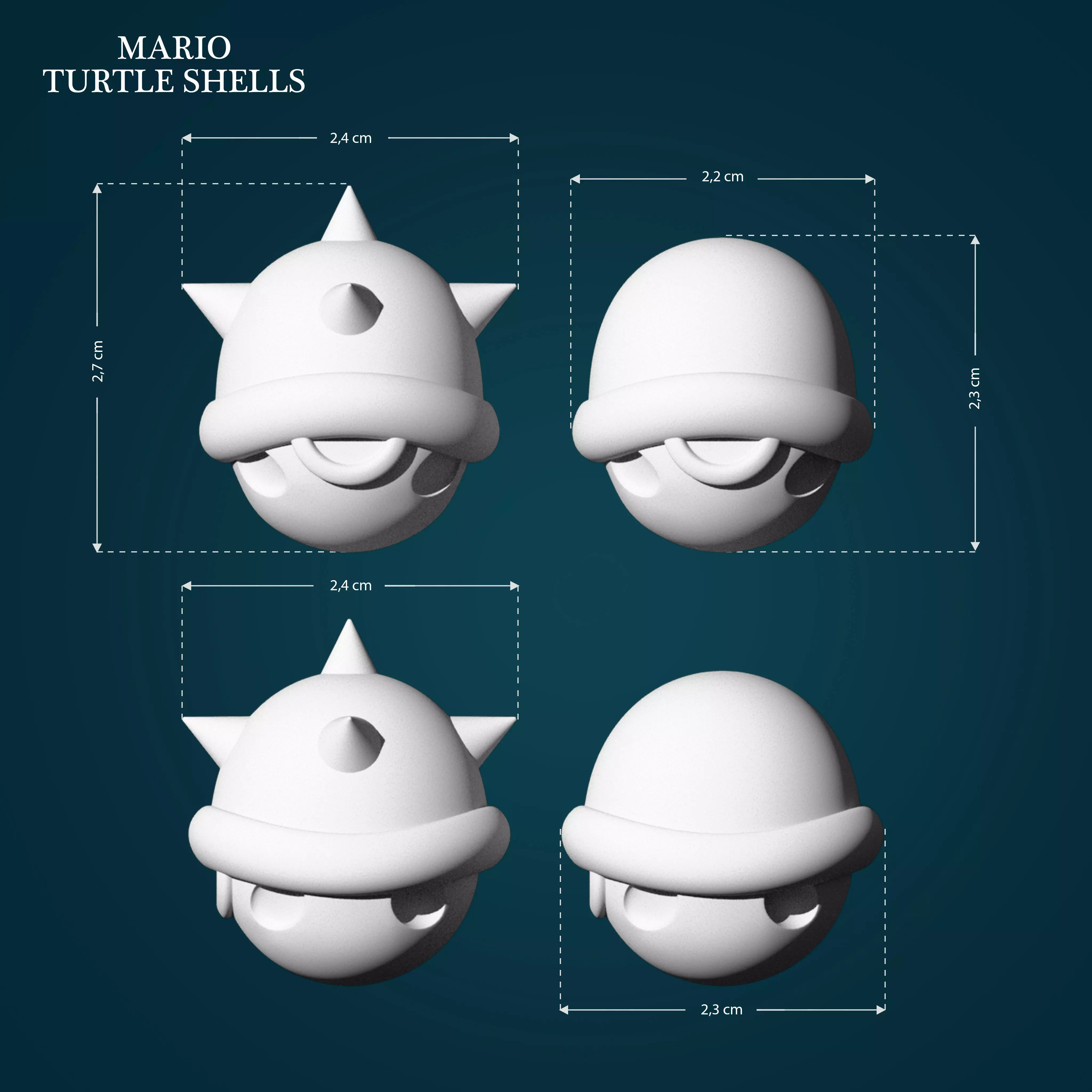 Turtle Shells from Mario 3D print model_0