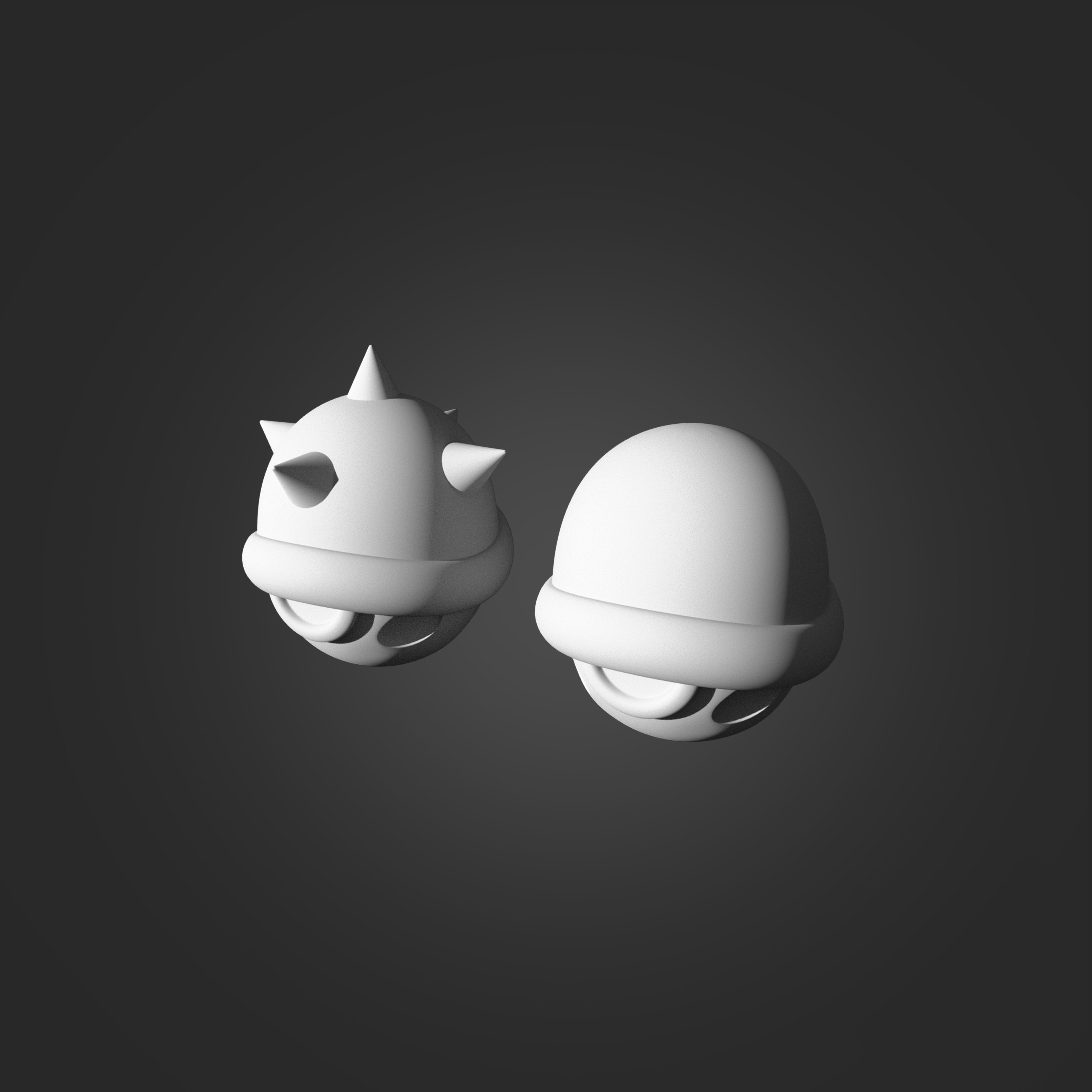 Turtle Shells from Mario 3D print model_1