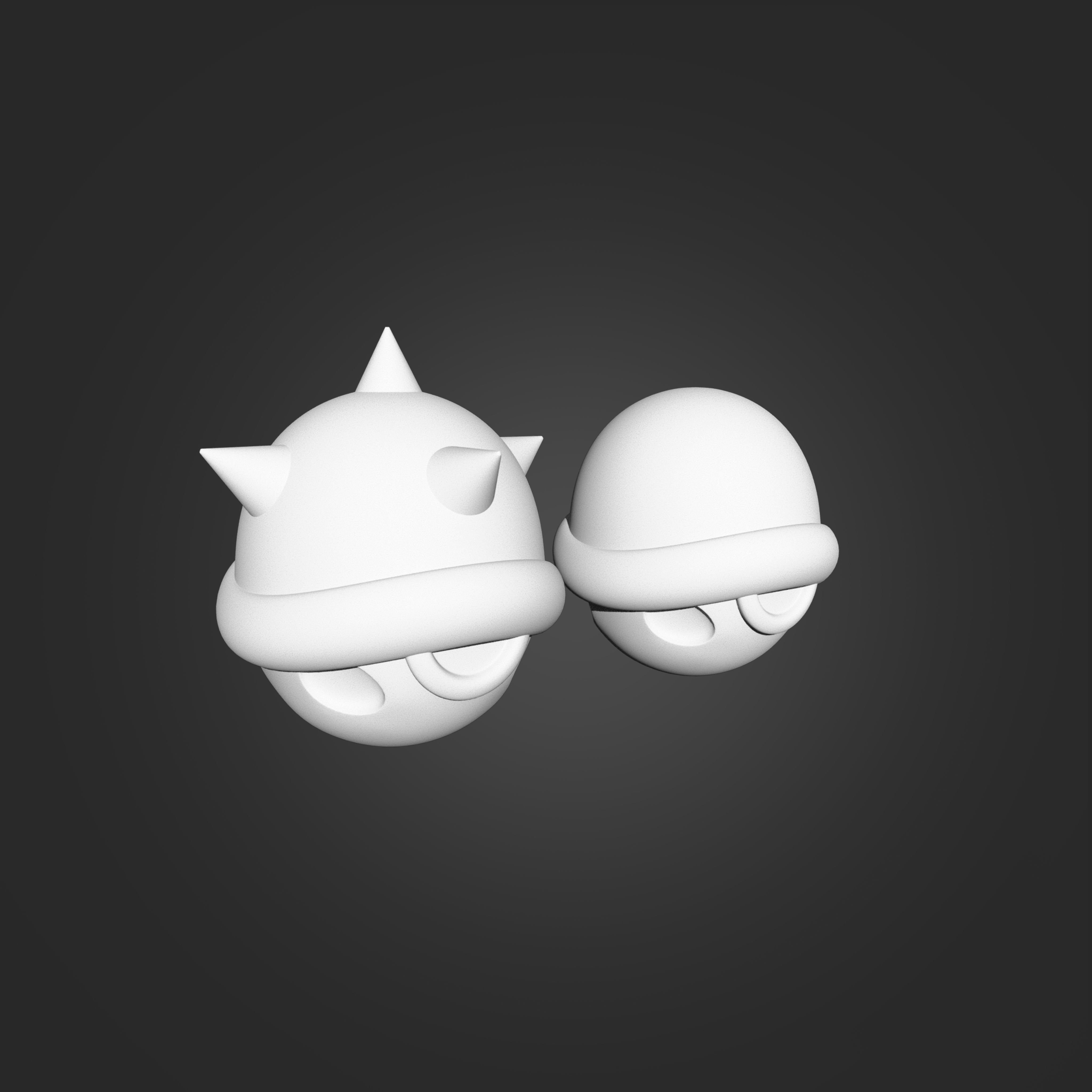 Turtle Shells from Mario 3D print model_2
