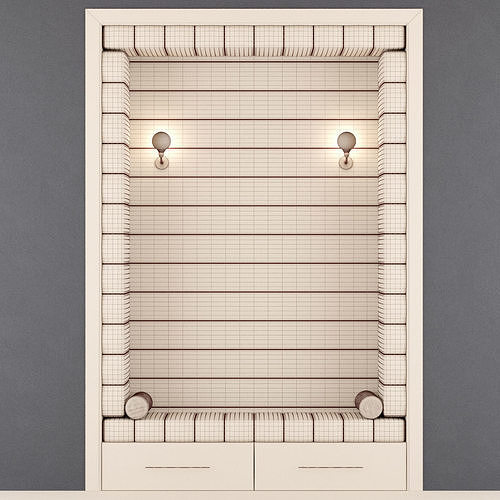 Hall furniture 3 3D model 2
