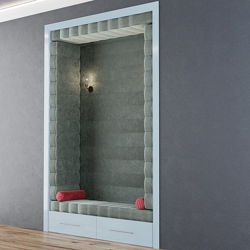 Hall furniture 3 3D model 5