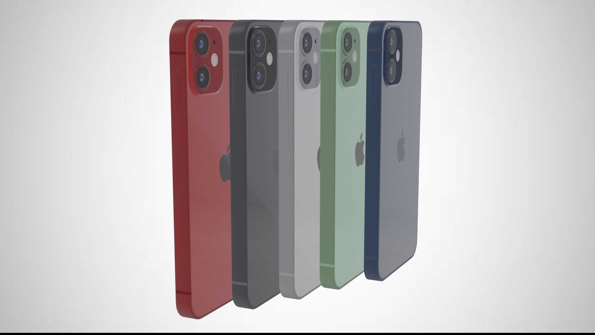 Iphone 12 Mini Low-poly 3D model_4