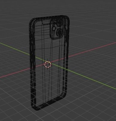 Iphone 12 Mini Low-poly 3D model_7