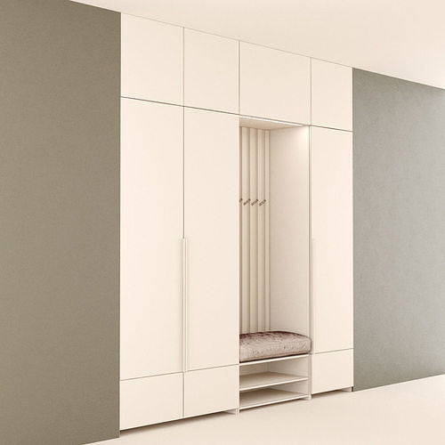 Hall furniture 4 3D model 6