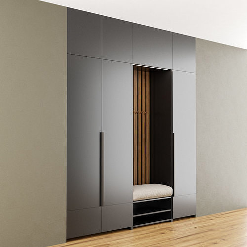 Hall furniture 4 3D model 5