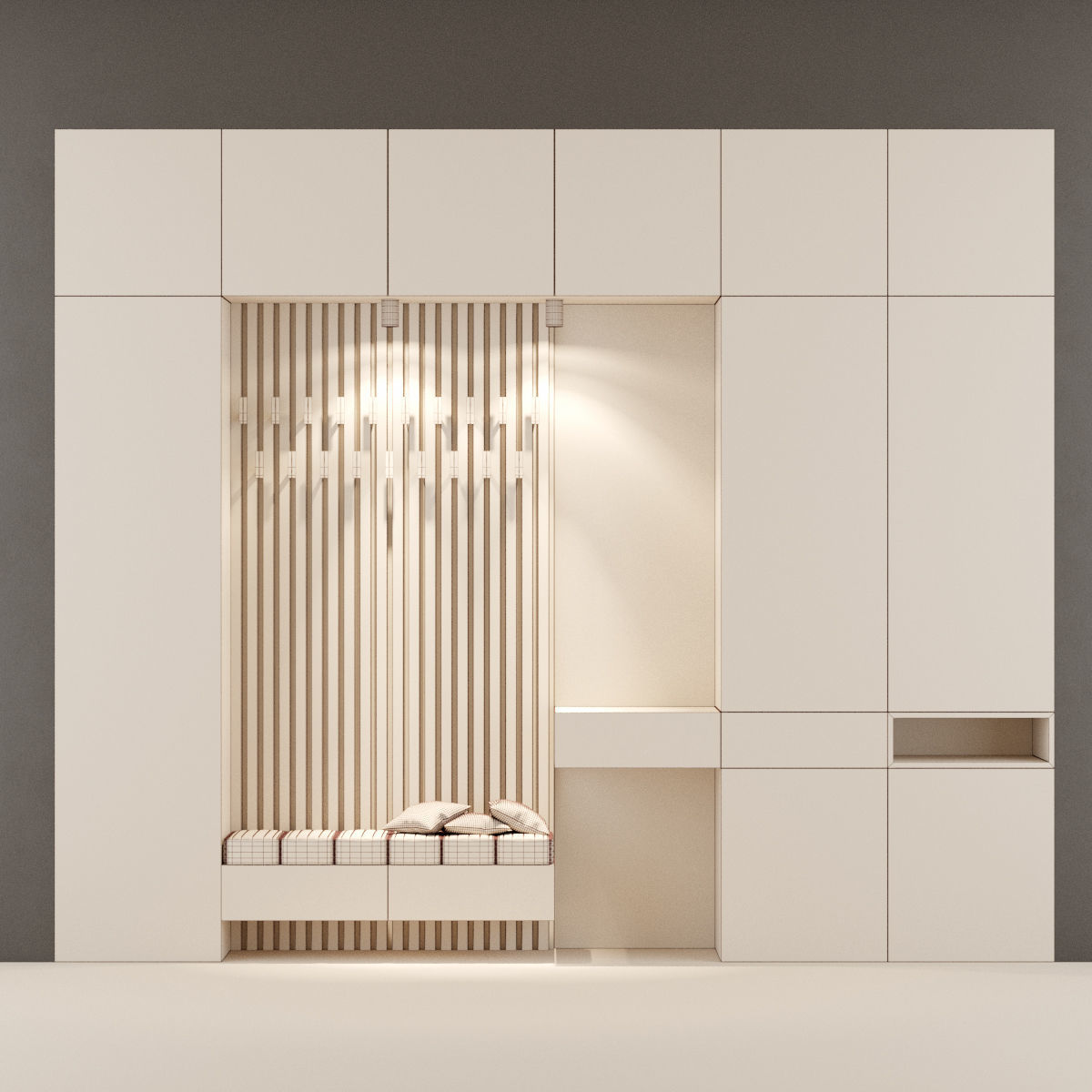 Hall furniture 5 3D model_1