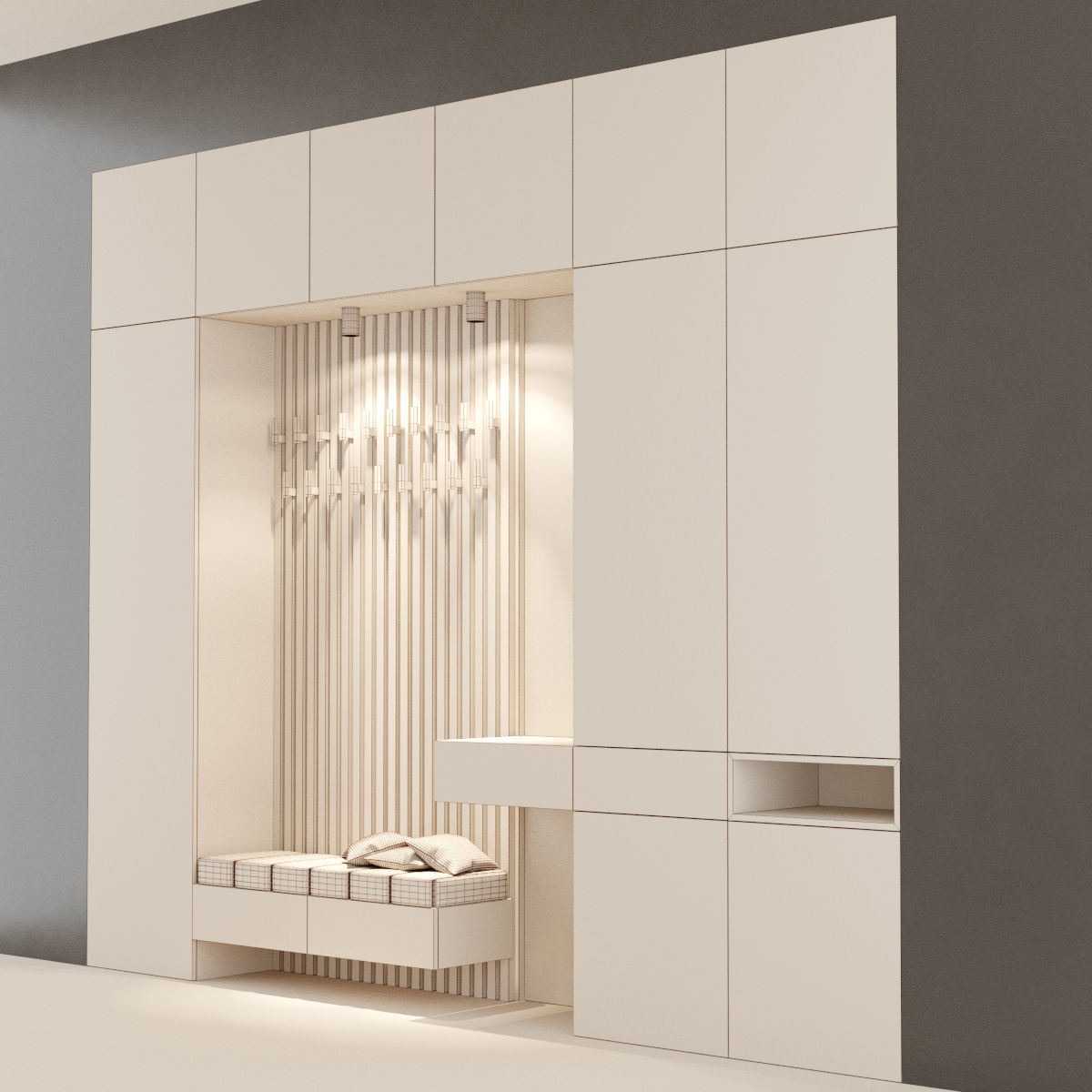 Hall furniture 5 3D model_5