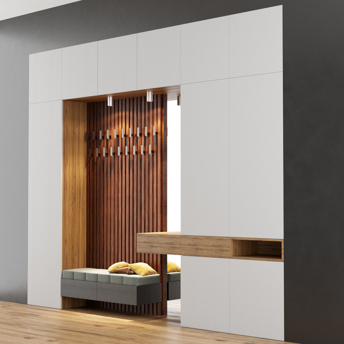 Hall furniture 5 3D model_4