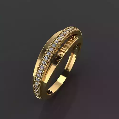 GC GOLD Y277- Diamond gold Ring 