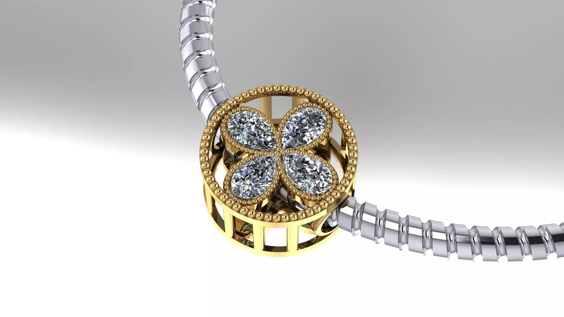 Pandora model pendant with diamonds 3D print model