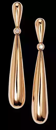 Earrings Goccia -CG93 3D print model