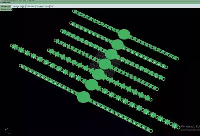CLAMP computer screen with dots