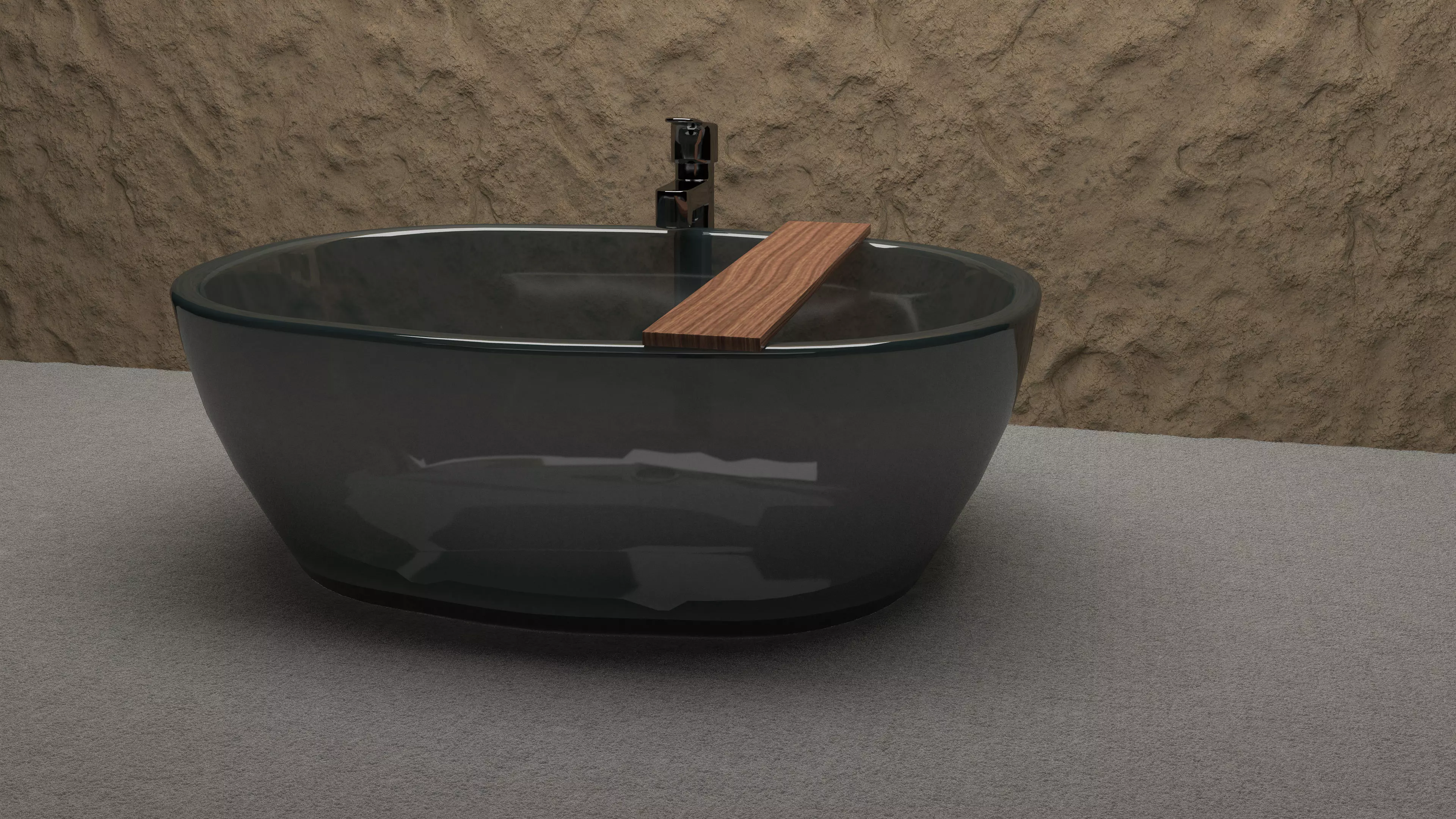 Glass Bath 3D model_0