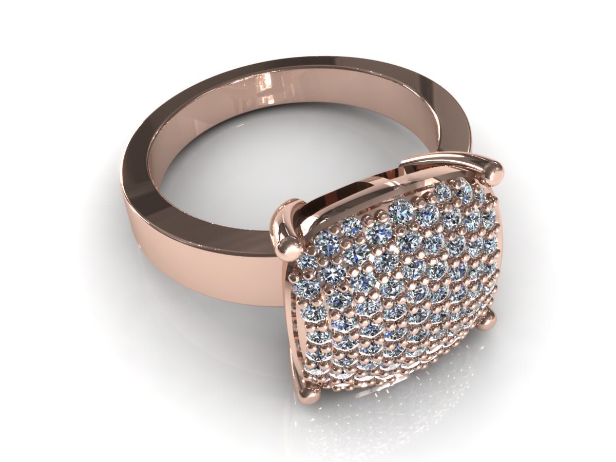 C3D Diamond Ring 016 3D print model_3