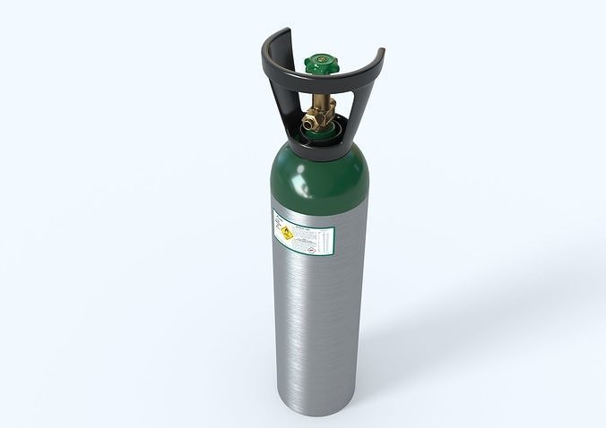 Oxygen Cylinder 3D model 3D model