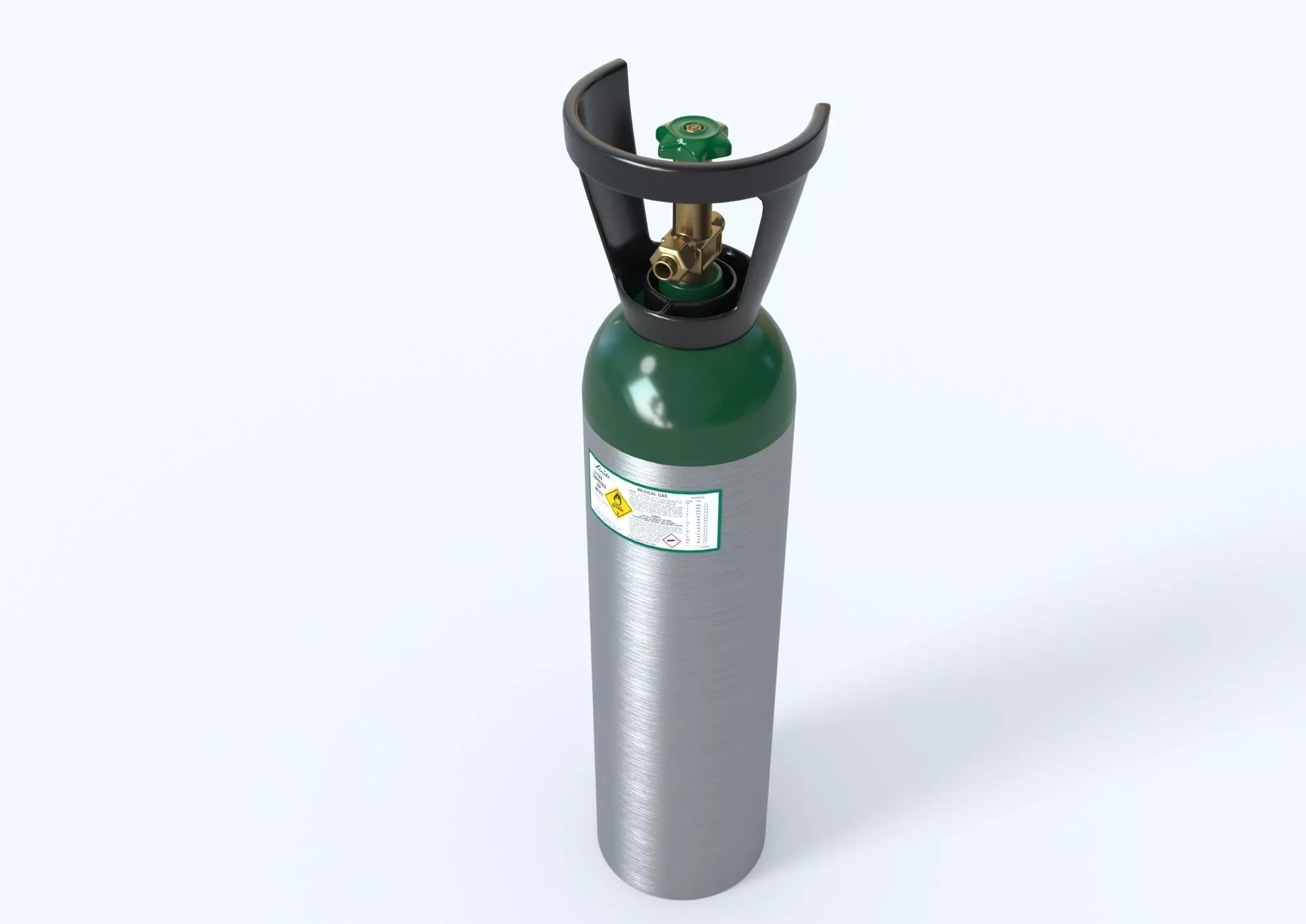 Oxygen Cylinder 3D model 3D model
