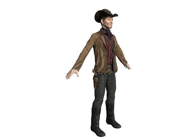 COWBOY man in outfit 3D model