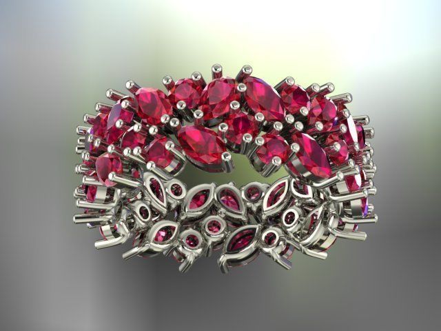 Tiffany ring 3D print model_2