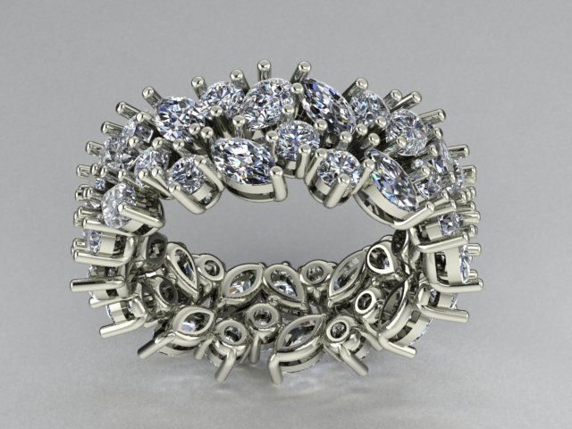 Tiffany ring 3D print model_3