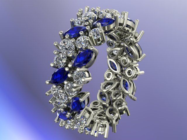 Tiffany ring 3D print model_1