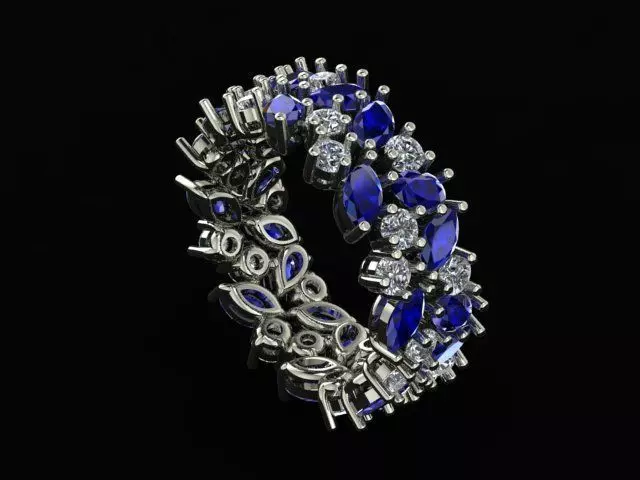 Tiffany ring 3D print model_0