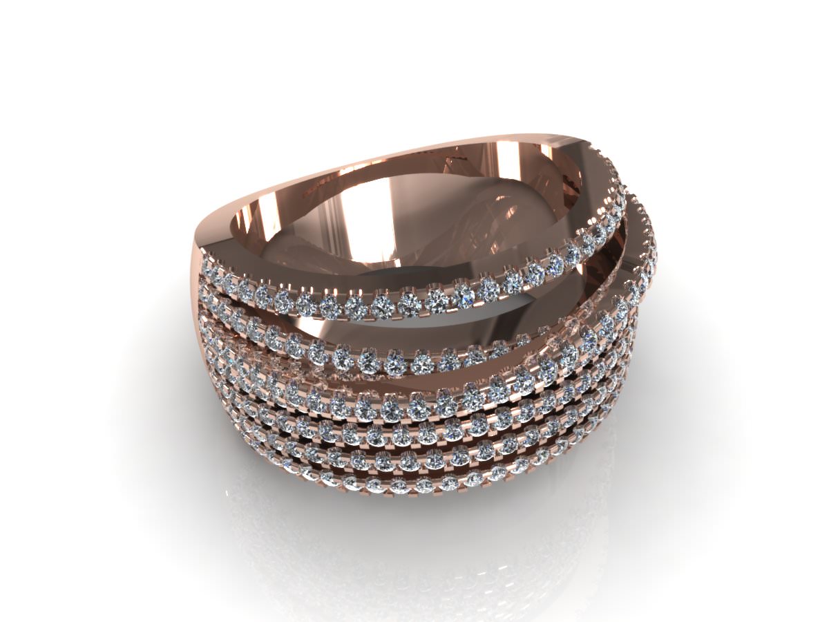 C3D Diamond Ring 017 3D print model_4