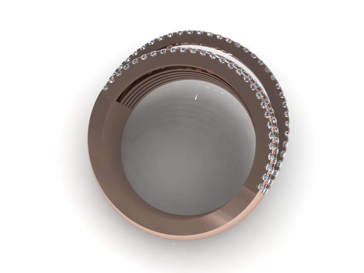 C3D Diamond Ring 017 3D print model_3