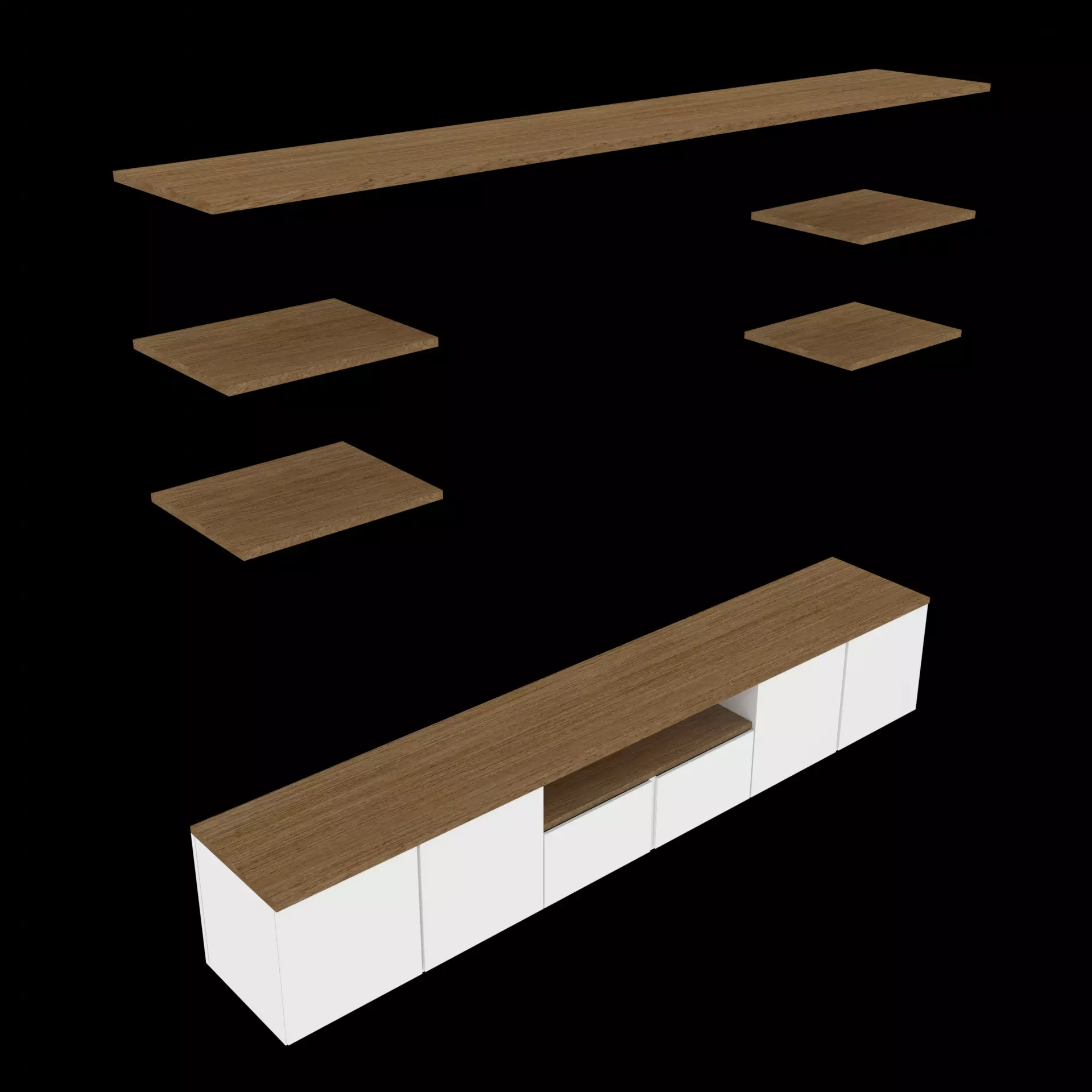 Shelve Rack Gioia Free low-poly 3D model