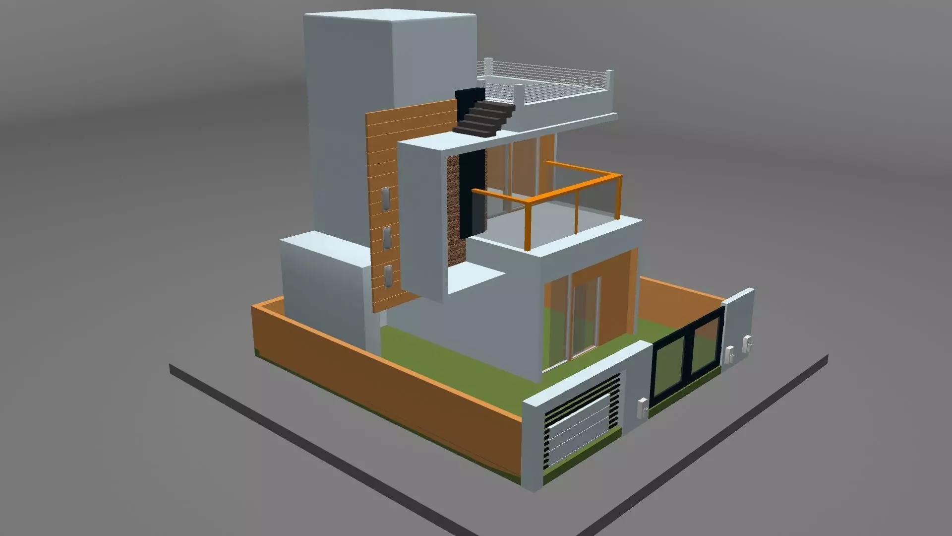 HOUSE modern 3D model_0