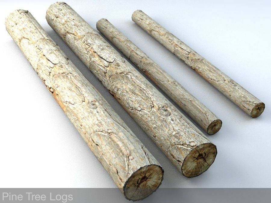 Timberwood Logs Mega Pack Low-poly 3D model_7
