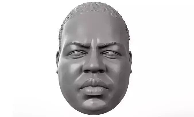 Biggie action figure head portrait